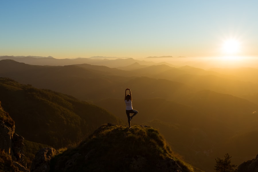 Meditation in ruhigem Licht